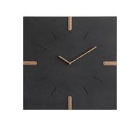 RUNZE765Z Wall Clock Wall Clock Minimalist Silent Operation Battery Powered High Compatibility For bedroom/living room(Large Black Square)