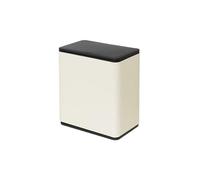 RUNZE765Z Wastepaper Basket Chinese-style Trash Can Bedroom, Minimalist Garbage for Toilet Kitchen Office Garbage Can(White)