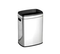 RUNZE765Z Wastepaper Basket Open Top Trash Can, Stainless Steel Waste Bin with Removable Inner Basket for Bathrooms Restaurant Garbage Can