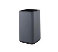 RUNZE765Z Wastepaper Basket Trash Can Stainless Steel Bathroom Garbage Open Top Double Barrel Narrow for Garbage Can(Gris)