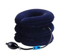 RUNZI Cervical Neck Traction Device Inflatable Neck Stretcher, Use for Neck and Shoulder Relief Traction Spine Alignment, Neck Cervical Brace (Blue)