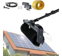 RUODATONLY 3.5/5.5/7.5M Solar Panel Cleaning Brush Kit, Extendable Aluminum Telescopic Pole with Adjustable Head, Solar Panel Cleaner for Roof Solar Panels & Windows 7.5m/24ft