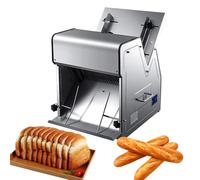 RUODATONLY Commercial Bread Slicer Machine - 31 slices- 370W Bread Slicer Machine for Bakeries & Homemade Bread with 12mm Thickness, for slicing toast, bread, vegetables, and ham.