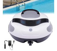 RUODATONLY Smart Pool Vacuum Robot Cordless: Auto-Stop, Self-Parking When Done, Hall-Effect Sensors, Hands-Free Robotic Pool Cleaner, 100 Mins, for Inground & Above Ground Pools