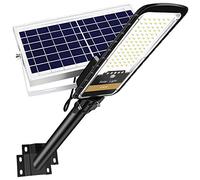 RuoKid Solar Street Light Outdoor Lamp, 16000lm IP67 Waterproof with Anti-Broken Remote Control Mounting Bracket, Dusk to Dawn Security LED Flood Light for Yard, Garden, etc.