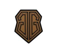 Ruoming 1 PCS Tactical Morale Patch, PVC Rubber Shield Badge with Hook Fastener, 2.68 x 3.15 inches (Mud)
