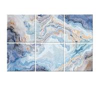 Ruonin.X 6 Pack Decorative Art Acoustic wall panels,Better Acoustic Treatment than foam, Premium Sound Absorbing and Soundproof wall panels for Recording studios and homes, 72"x48" inch-Flowing Colors