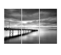 Ruonin.X 6 Pack Decorative Art Acoustic wall panels,Better Acoustic Treatment than foam, Premium Sound Absorbing and Soundproof wall panels for Recording studio and home, 72"x48" inch-Seaside Trestle