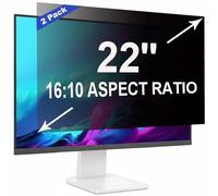 ruord 2 Pack Privacy Screen for 22 Inch 16:10 Computer Monitor | 47.4x29.7cm,Blue Light Filter,Anti-Glare,Removable Screen Privacy Shield,PC Protector Film for flat and curved screens