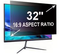 ruord Privacy Film for 32 Inch 16:9 (70.8 x 39.8 cm) Monitor, Blue Light Filter and Anti-Glare Protection, Removable Privacy Film, PC Privacy Filter for Office