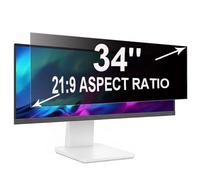 ruord Privacy Screen for 34 Inch 21:9 (79.8x34cm) computer Monitor - Blue Light Filter & Anti-Glare, Removable Screen Privacy Shield | PC Protector Film for Office