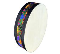 RUOSWTE 10'' Handmade Wooden Sheepskin Ocean Drum Simulates the Sound of Ocean Waves, Healing Instrument for Meditative Recreation, Yoga Meditation, Relaxation and Stress Release.