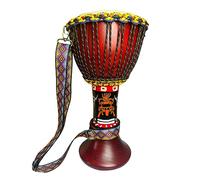 RUOSWTE Djembe African Drum ，With Colorful Straps, Old Goatskin Drum Skin,Bongo，Congo，Hand-painted Drum，Artistic Decoration