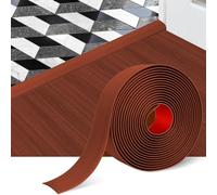 Ruosz 1.2M x 5CM Threshold Strip, Self Adhesive Vinyl Floor Transition Strips, Flat Laminate Floor Edging Strip for Joining Floor Gaps, Carpet, Tiles(Cherry)