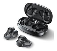 RUOVXWU Wireless Earbuds Bluetooth 5.3 Headphones Clip-on Style Touch Control Sport Wireless Earphones HiFi Stereo Deep Bass Noise Cancelling Mic IP7 Waterproof Ear Buds for Sport Gym Running