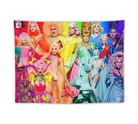 Rupaul‘s Drag Race American Poster Queens Polyester Wall Art Tapestry Decorative Bedroom Modern Home Print Picture Artworks Tapestries 30"x40"