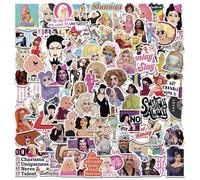 RuPaul's Drag Race Vinyl Decal Stickers - Set of 50 Die-Cut - Suitable for Laptops, Phones, Cases, Walls, Luggage, Books, and Water Bottles
