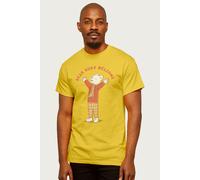 Rupert Bear Men's Hugs Welcome T-Shirt in Gold | Size: Medium Rupert Bear Gold M