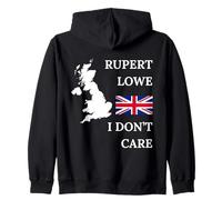 RUPERT LOWE I DON'T CARE BRITISH PRIDE UNITED KINGDOM PROUD Zip Hoodie