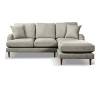 Rupert Silver Fabric Right Hand Corner Sofa