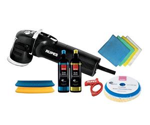 RUPES BigFoot LHR75E/BAS Random 75mm Orbital Polisher Standard Kit With Coarse & Fine Compound & Matching Pads With Micro Fibre Cloths