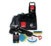 RUPES BigFoot LHR75E/LUX-R Random Bigfoot 150mm Orbital Polisher Luxurious Kit With Coarse & Fine Compound & Matching Pads in BigFoot Tool Bag With Apron