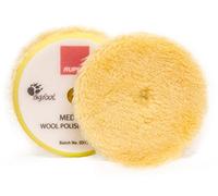 Rupes Bigfoot wool pads, medium, yellow, 80/90 mm, for LHR75e, pack of 2