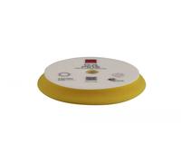 RUPES Orbital Foam Polishing pad for Car Sanding, Polishing & Waxing, Dual Action Polisher Pad, Car Cleaning Supplies for Compounding (Yellow, 80/100mm, Single Pad, Fine)