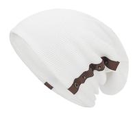 Ruphedy Slouchy Beanie for Men & Women Cotton Long Slouch Beanie Skull Cap Knit Hat (B020-White)