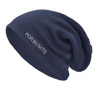 Ruphedy Slouchy Beanie for Men & Women Cotton Long Slouch Beanie Skull Cap Knit Hat (B419-Navy)