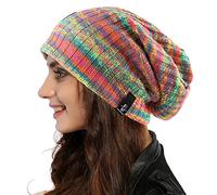 Ruphedy Women Slouchy Beanie Knit Hats Long Oversized Skull Cap for Winter B08w (309w-Yellow/Multi-A)