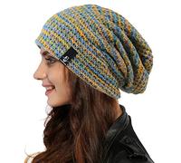 Ruphedy Women Slouchy Beanie Knit Hats Long Oversized Skull Cap for Winter B08w (Blue/Multi-A)