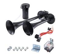 RUPSE 150DB Air Horn, Car Horn for Truck Boats Car, Super Loud Train Horn, 12v Air Horns with Compressor, Airhorn for All 12 V Vehicles and Motorcycles