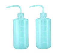 rupusiner Wash Bottles 500ml Squeeze Washing Bottle Succulent Watering Bottle, Water Irrigation Squeeze Sprinkling Can Plastic Wash Plant 2pcs Blue