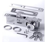 RupXinSplend Cylinder Deadbolt Mortise Lock - Commercial Storefront Door Lock Double Keyed Cylinder 1-1/8" Backset Hook Deadbolt for Storefront Entry Doors