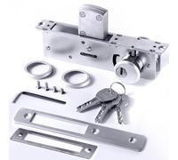 RupXinSplend Cylinder Deadbolt Mortise Lock - Commercial Storefront Door Lock Double Keyed Cylinder & Mortise Deadbolt Kit Deadbolt Lock 1-1/8" Backset Straight Deadbolt for Storefront Entry Doors