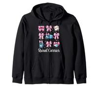 Rural Carrier Postal Worker Mail Carrier Mail Lady Girl Mom Zip Hoodie
