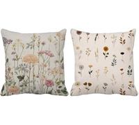 Rural Cushion Covers 70 x 70 Set of 2 Square Outdoor Cushions Waterproof Soft Decorative Pillows Covers Simple Pattern Design with Invisible Zipper for Home Decor Living Room, Gifts for Women s1-1921f