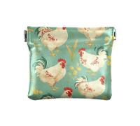 Rural Cute Roosters Women PU Leather Coin Purse Waterproof Makeup Bag Change Purse for Women Boys Girls