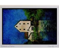 Rural England UK 374091 Watermill Near Littlebourne, Canterbury, Kent Watercolour Picture Limited Edition A4