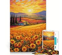 Rural Field 1000 Piece Jigsaw Puzzles for Teenagers Jigsaw Think Toy Together Fun Sharp Cut Art Collectible (38x52cm)