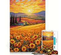 Rural Field 1000 Pieces Jigsaw Puzzles for Adults Fine Logic Toy Leisure Time Neat Edge Art Collectible (50x75cm)
