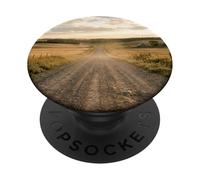 Rural Gravel Road Countryside Scenic Winding Path PopSockets Adhesive PopGrip