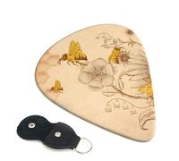 Rural Honey Bees Flowers Guitar Pickfor Pickups For Acoustic Electric Guitar Bass Ukulele