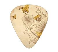 Rural Honey Bees Wildflowers Guitar Picks - Guitar Accessories - Guitar Picks For Acoustic Guitar, Electric Guitar, Bass Guitar For Men Women Professional Guitarist, Musicians And Beginner.