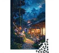 Rural Japan Jigsaw Puzzle for Adults, 1000 Pieces, 70x50cm/1000pcs; Clean White Cardboard for Sorting; A Calm After-work Activity