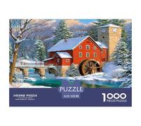 Rural Jigsaw Puzzle 1000 Pieces Fit Adults Or Families Together Village Puzzle Game for The Whole for Women Home Decoration 100% Recvcled Cardboard 52x38cm/1000pcs