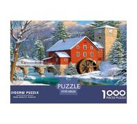 Rural Jigsaw Puzzle 1000 Pieces for Adults Village Educational Game for The Whole for Women Home Decoration 100% Recvcled Cardboard 38x26cm/1000pcs