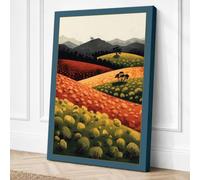 Rural Landscape Harmony Canvas Wall Art Print 30x20 Inch