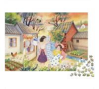 Rural Life Jigsaw Puzzles 1000Pc Recycled Material Countryside Puzzle for Kids Fun Present & Activity for Home Ideal for Child‘s Birthday Gift 70x50cm/1000pcs